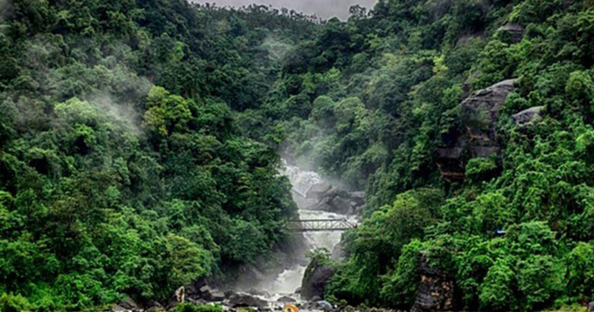 Pantumai Waterfall in Sylhet